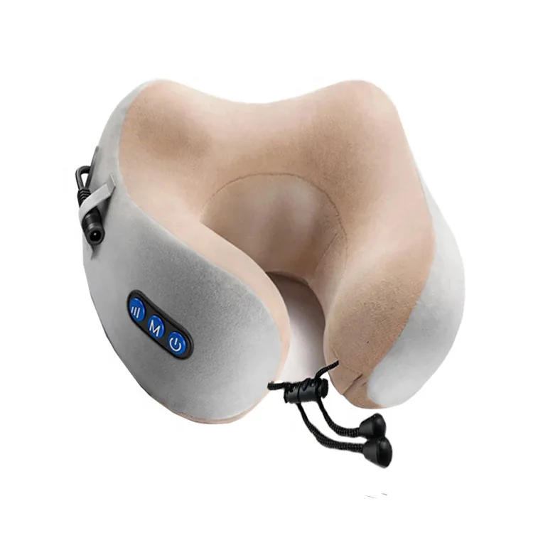 2019 home use business trip travel electric U shape massage pillow soft neck massager
