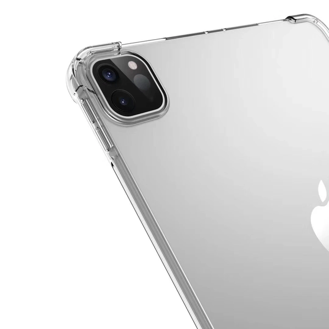 Чехол для планшета iPad Pro 11 2021 противоударный с четырьмя углами устойчивый к падению гибкий мягкий прозрачный чехол для планшета из ТПУ