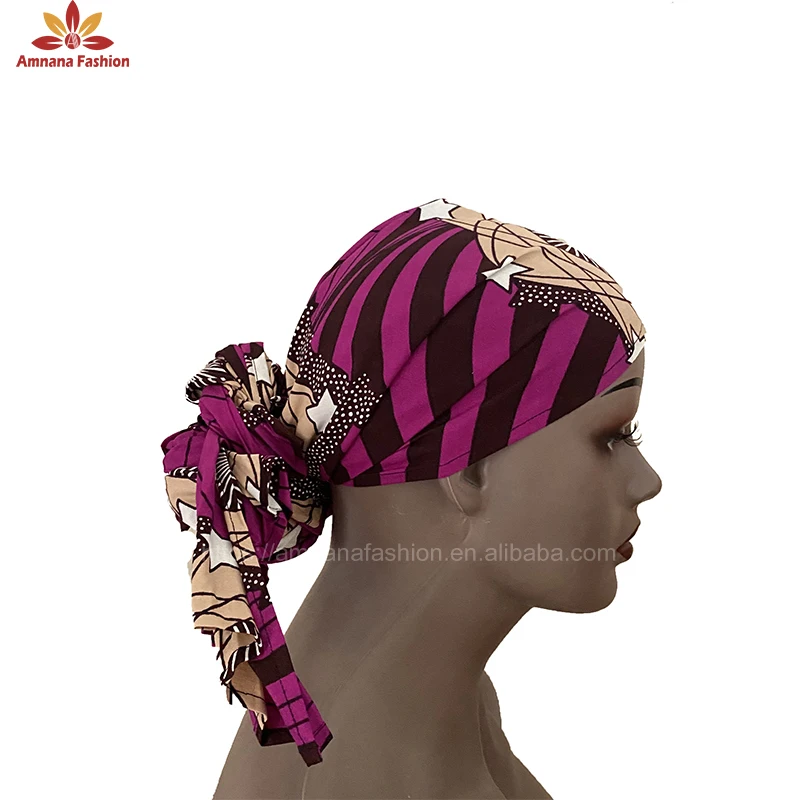 Factory direct supply headwrap african women wax print head wrap The most competitive price