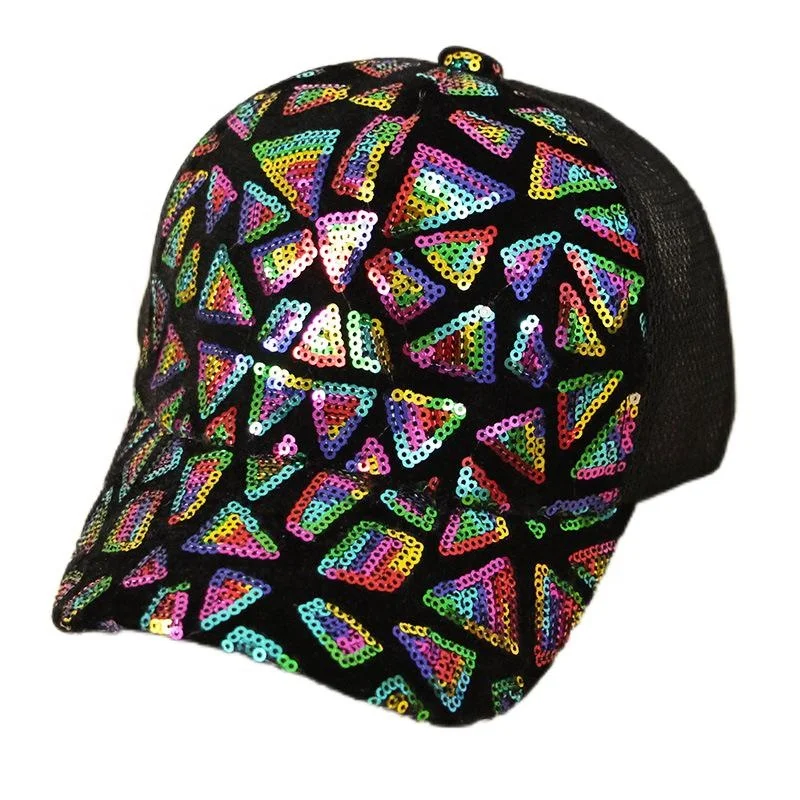 New Children Mesh Sequin Baseball Cap Fashion Spring and Summer Sunscreen Boys and Girls Caps