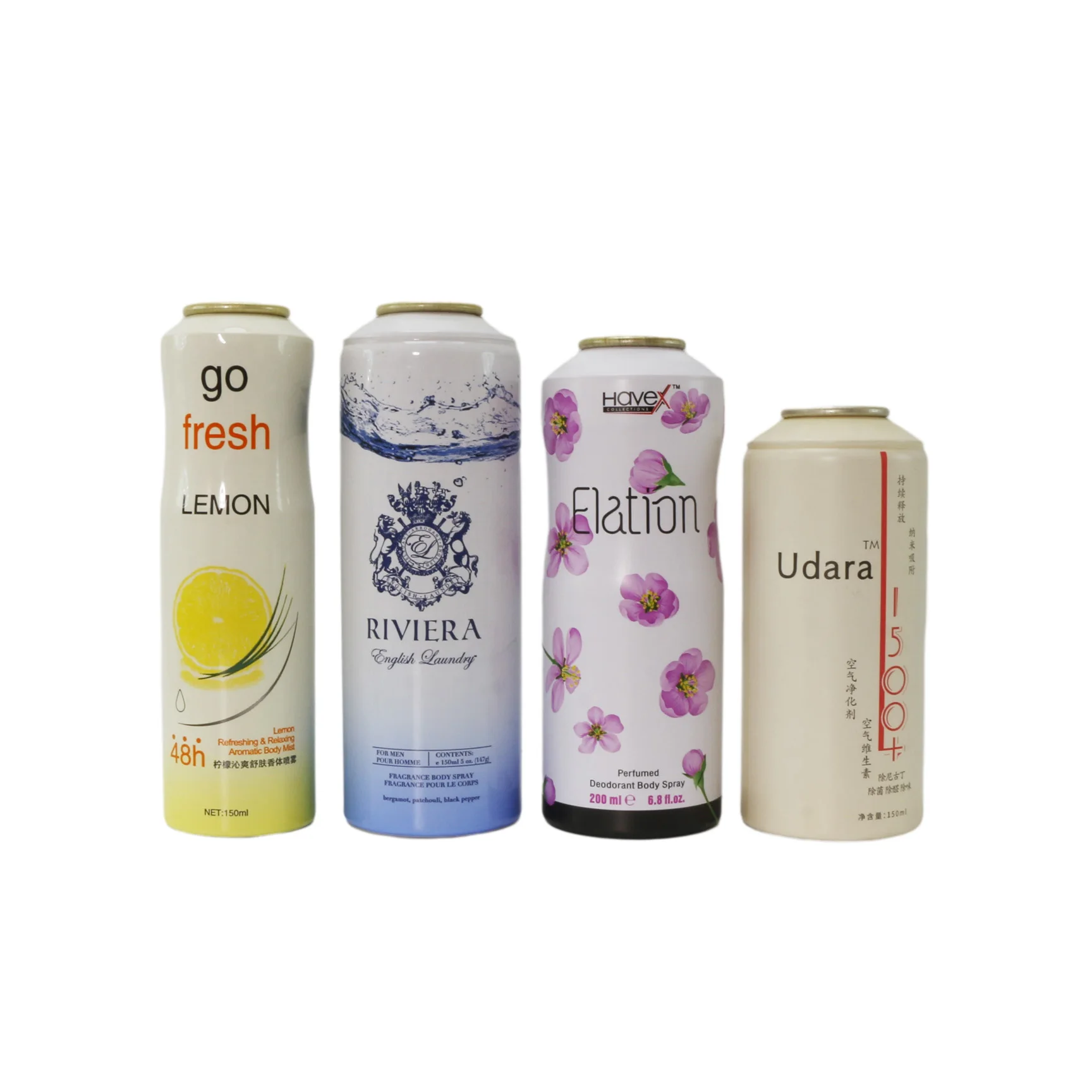 Custom empty metal bottle aluminum aerosol spray can AC-01D