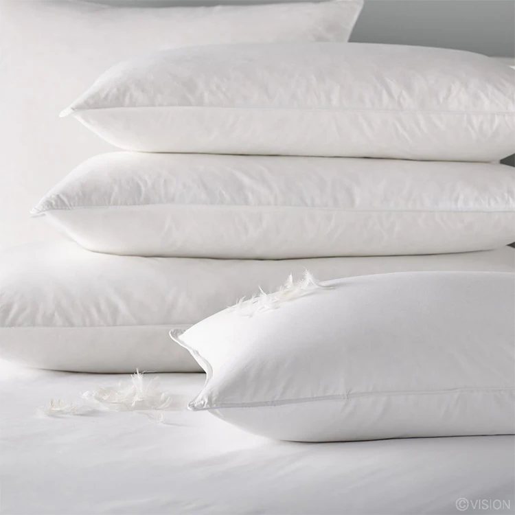 Custom Hotel Home King/Queen Goose Natural Feather Down Pillows