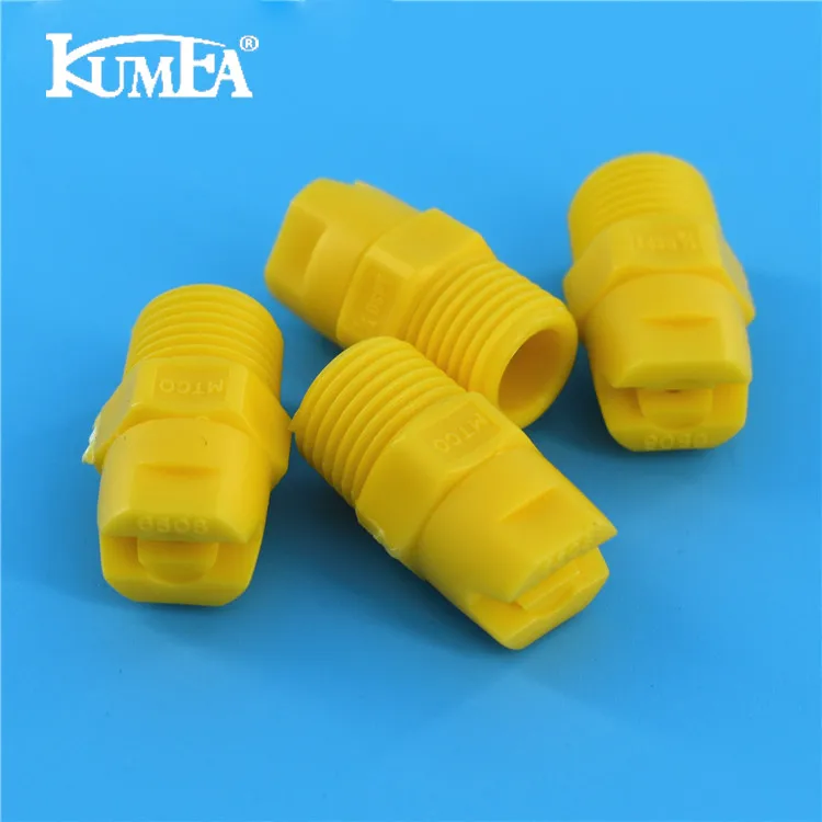 PVDF Spray Jet Nozzle Plastic PP PVC HVV Vee Jet Flat Fan Spray Nozzle