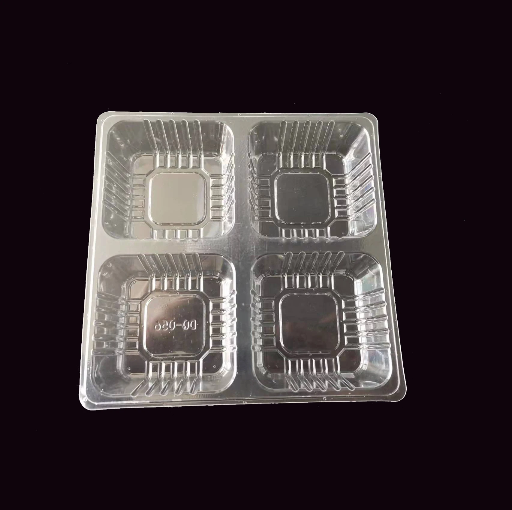 clear Plastic 4 Divided Inset Tray Inside Packing