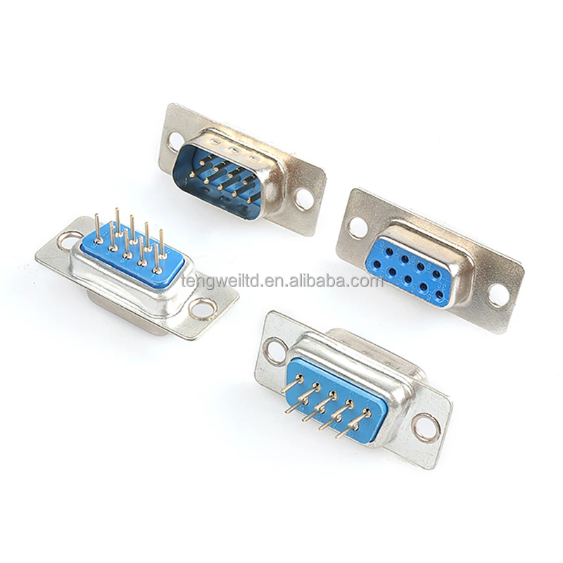 FEMALE SOLDER Connector D-Sub 15Pin 180C PCB Type Straight W/O SCREW DB15 DP15