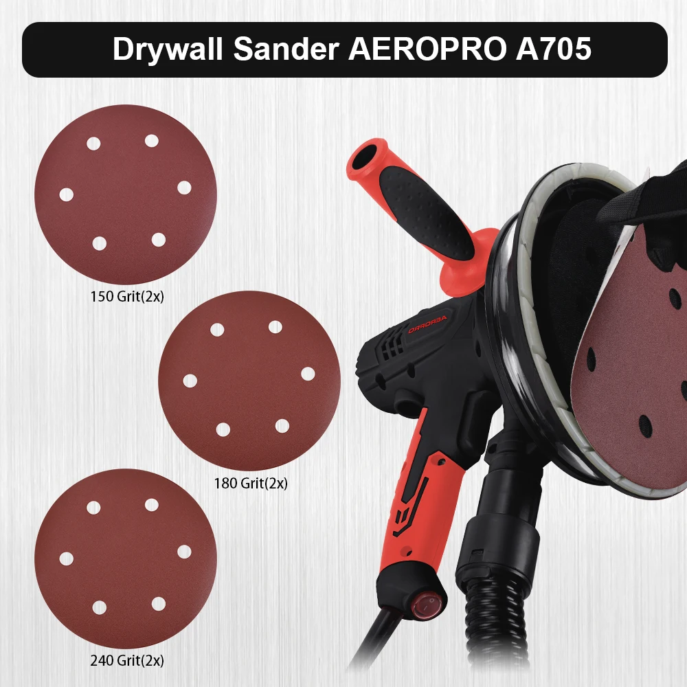 AEROPRO A705 New Design Portable Wall Sander Polishing Machine Electric Power Drywall Sander With Led Light