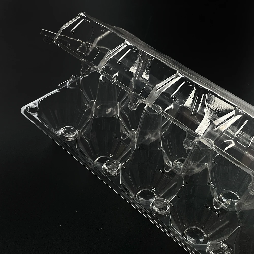 Customize Disposable Container Packing Storage Box Clear Plastic Eggs Tray