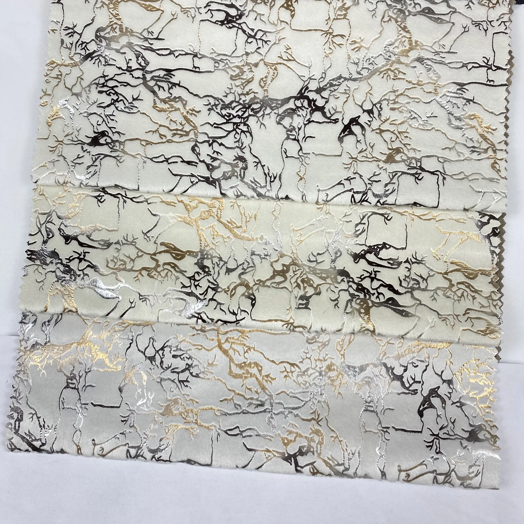 Sofa Fabric Bronze 2022 New Luxury Customized for Home Textile Design 100% Polyester Velvet Sofa Woven Ningbo Plain Multi Color