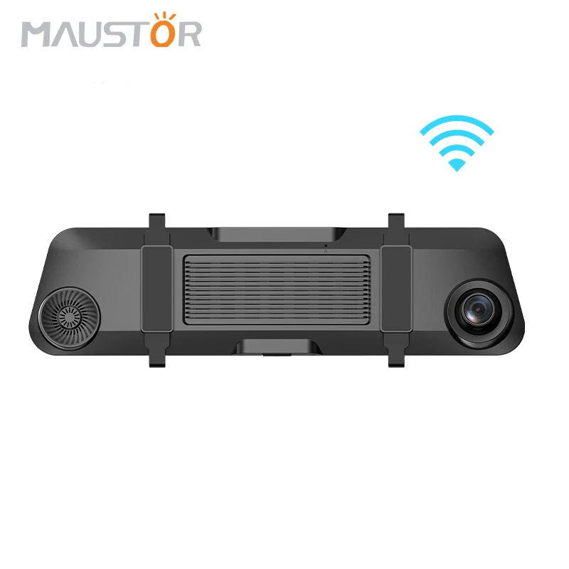 NT96565 12 inch IPS full screen touch WIFI WDR car camera rearview mirror car DVR with GPS 2K toguard dashboard vehicle dash cam