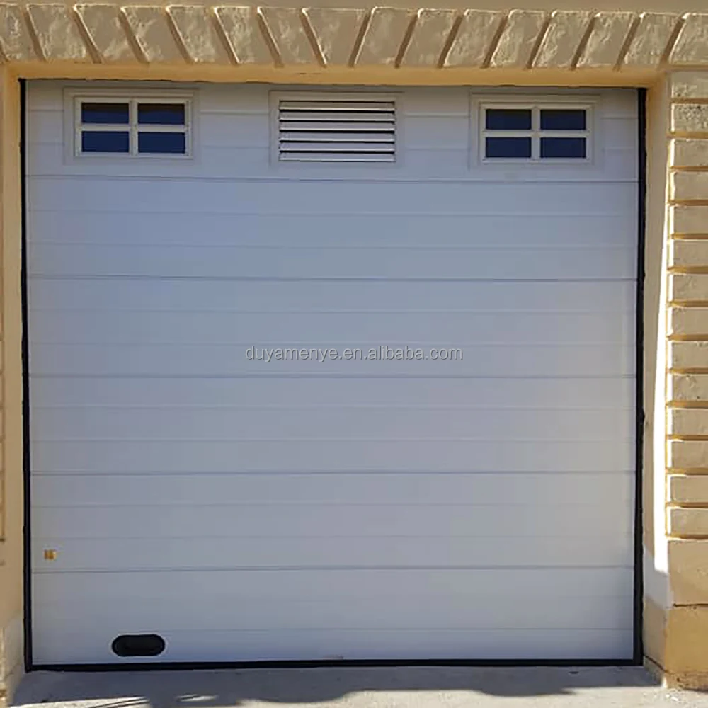 Finger Safe Overhead Sectional Garage Doors Lightweight Foam Insulated Sandwich Panel Garage Doors