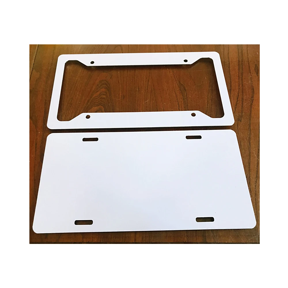 2024 Beijing HandySub Popular Selling Personalized Car License Plate Frames Dye Aluminum Sublimation Printing Car License Holder
