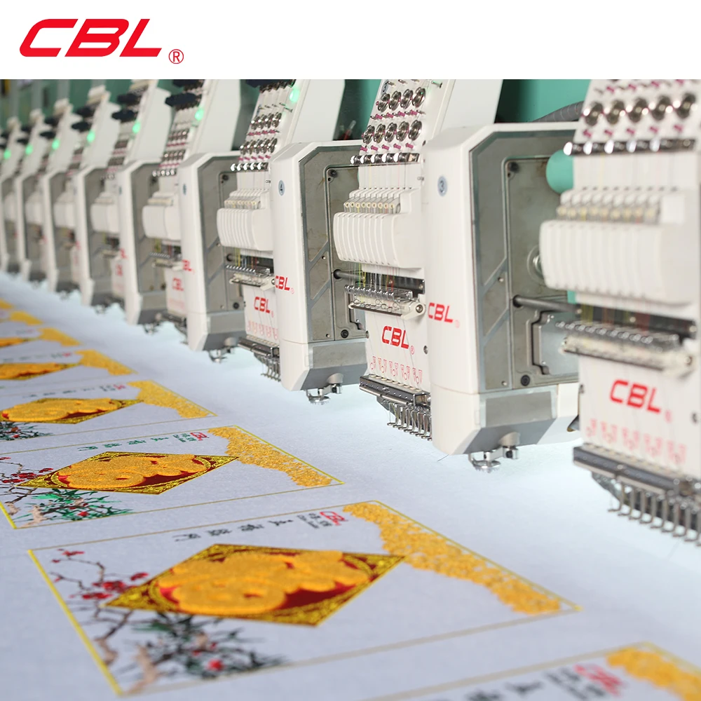 CBL новинка 8 головок компьютерная домашняя 12 игл chainstitch многоголовочная дешевая цифровая вышивальная машина с плоской синели