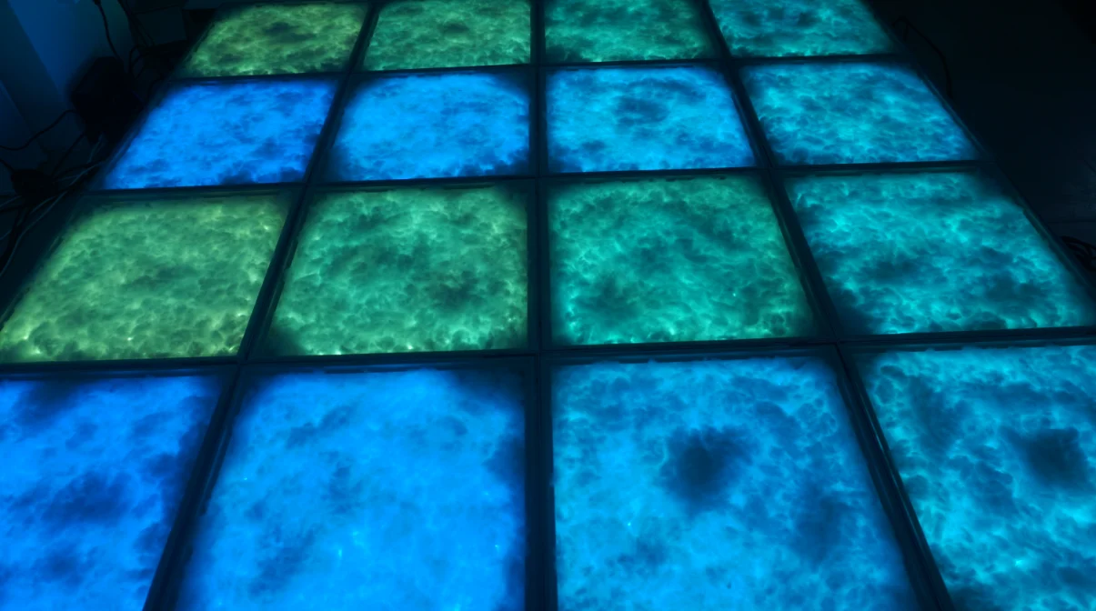 Party Disco Bar Wired Sensitive Thunder Cloud Interactive Lights Led 3D Dance Floor Light With Voice