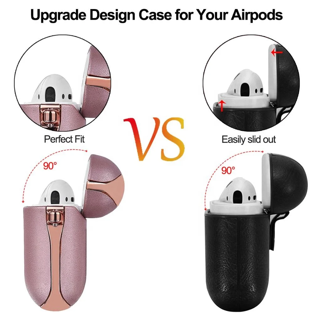  Кожаный чехол для Airpod мужской 2 и 1 зарядный с брелоком