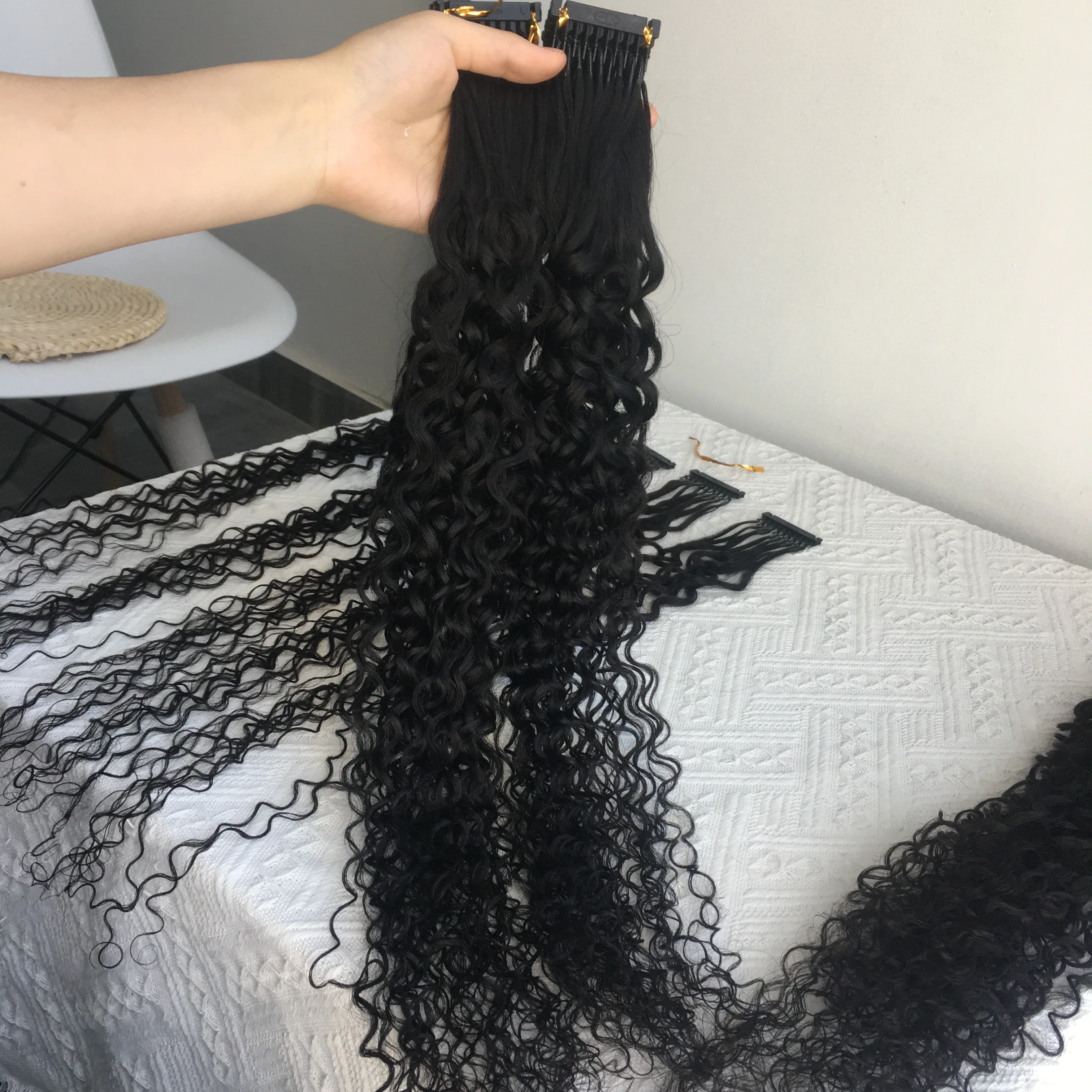 Installation Equipment Tools The Best Remy 6D Hair Extension Machine Double Drawn Human Hair 6D Hair Extensions