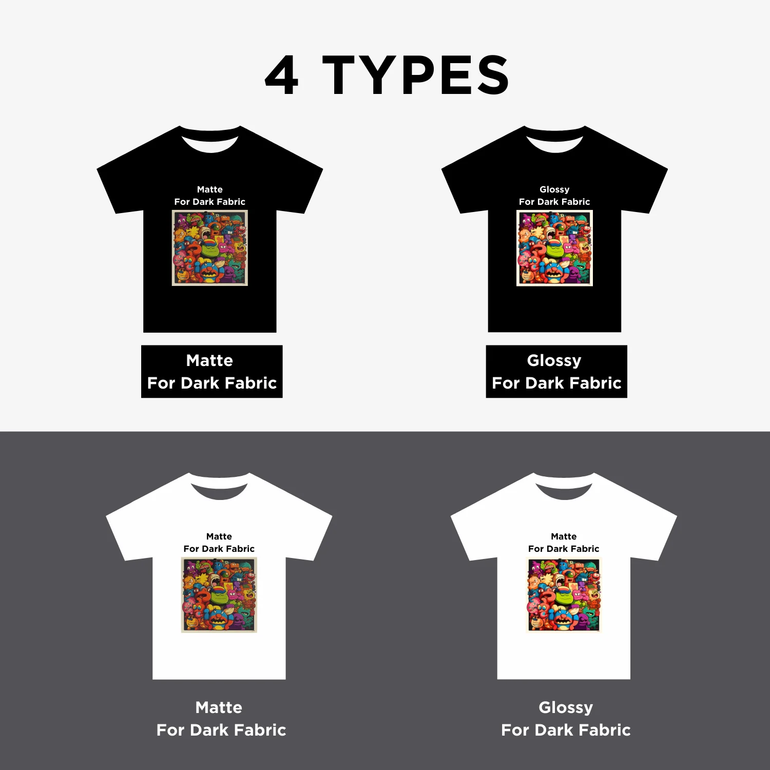 Factory Matte Glossy Sublimation HTV Heat Transfer Vinyl for Dark/Light Fabric