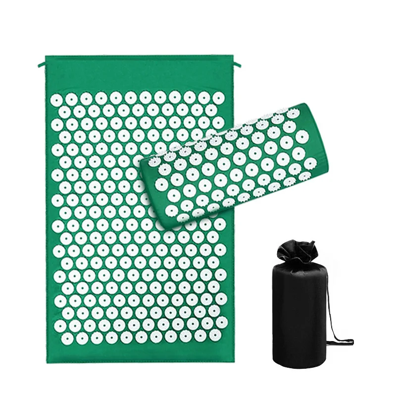 Напечатанный на заказ экологичный Массажный коврик для снятия стресса акупрессурный оздоровительный Коврик акупунктурный Шакти 100% хлопок Йога Акупрессурная подушка