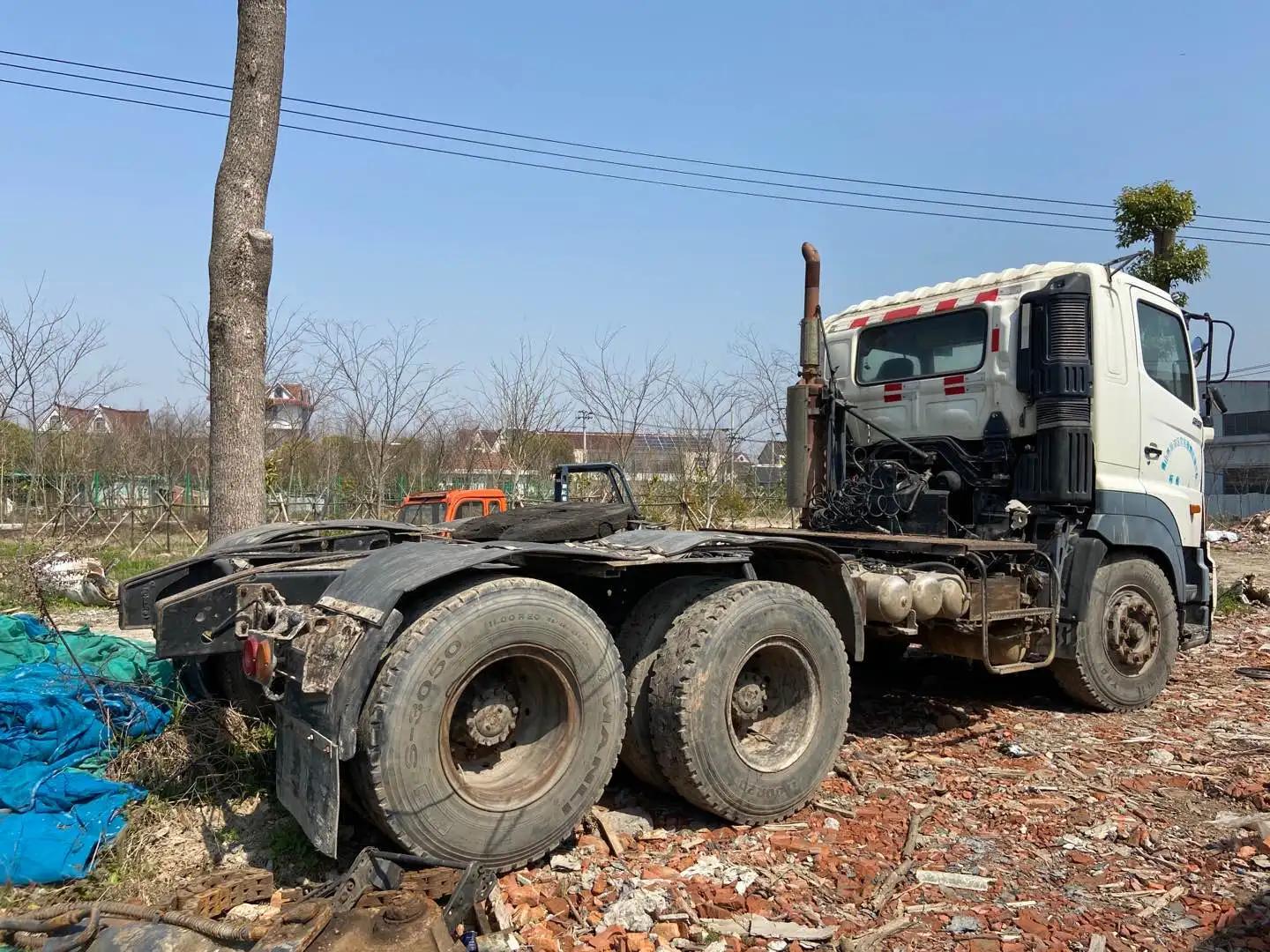 Б/у Тракторные грузовики японского бренда 6x4 International Head Prime Mover 700