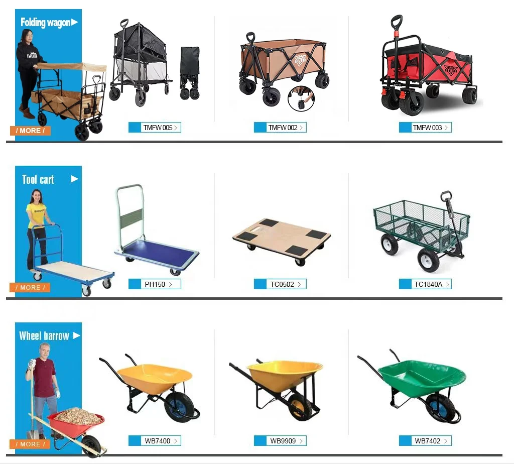 Wholesale folding shopping cart garden cart folding wagon foldable heavy duty