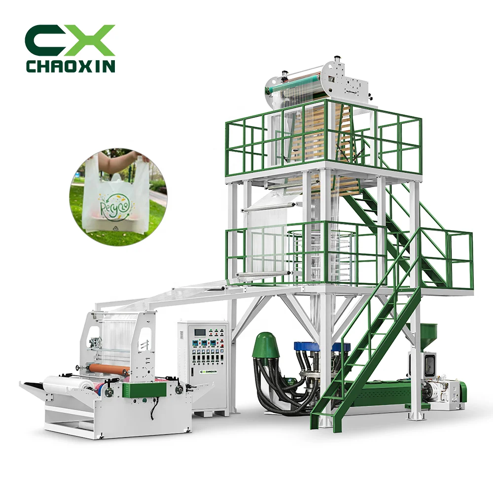 CX-60-1100 Film Blowing Bag Making Machine film blowing machine biodegradable extruder blown film extrusion machine