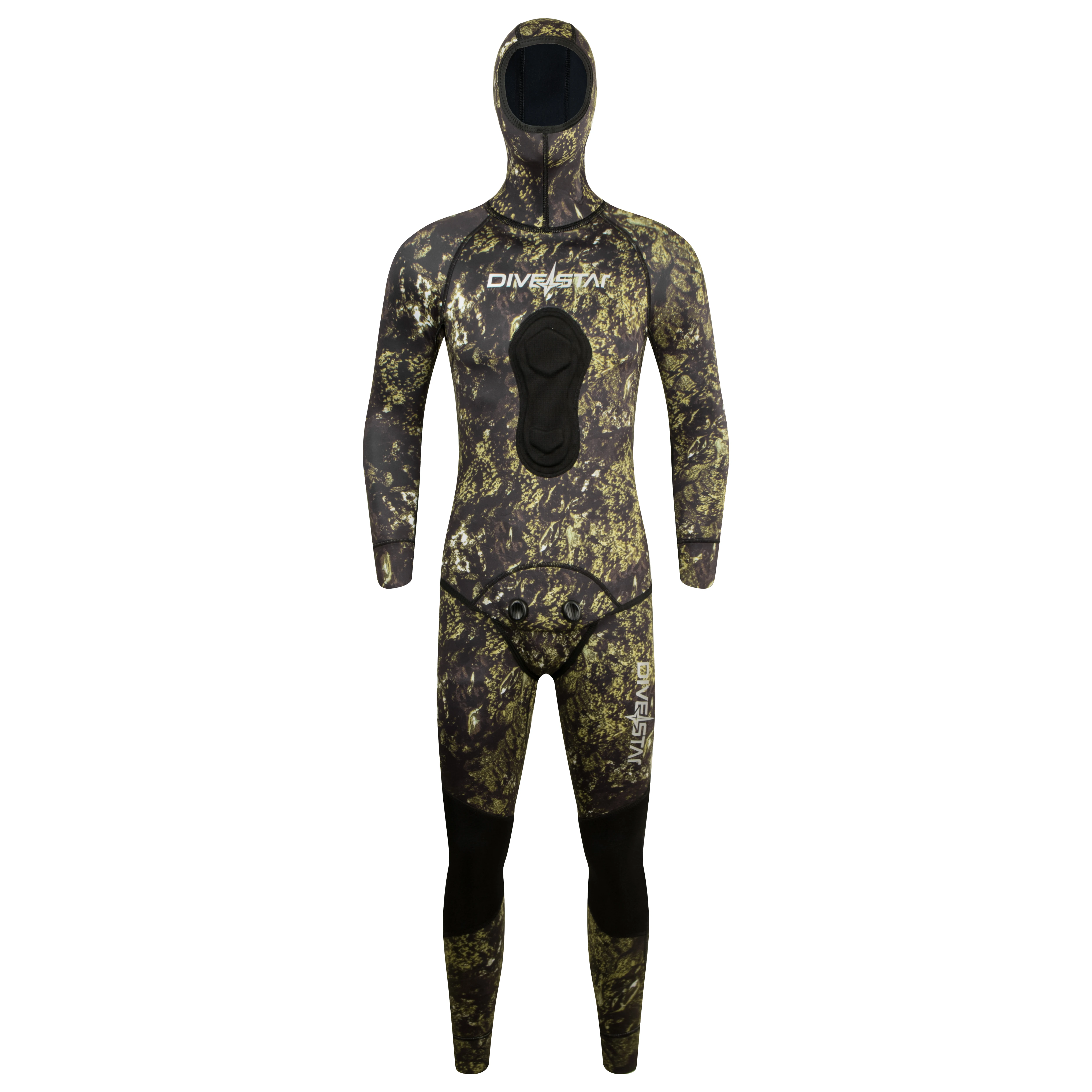 DIVESTAR New Design Camo traje de neopreno  SCR Neoprene Super Stretchy  Long Sleeve Anti-UV Flat Lock Spearfishing Wetsuit