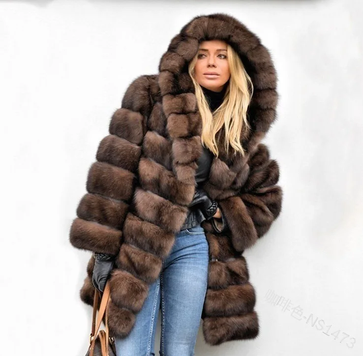 
2021 Ladies Warm Faux Fur Short Jackets Winter New Arrivals Fashion Coat Women 
