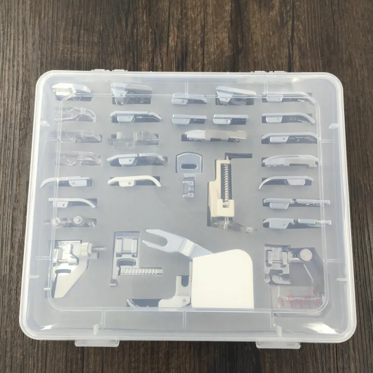 30pcs Professional Domestic Sewing Foot Presser Foot Presser Feet Set for Singer Brother Janome Babylock Elna Toyota