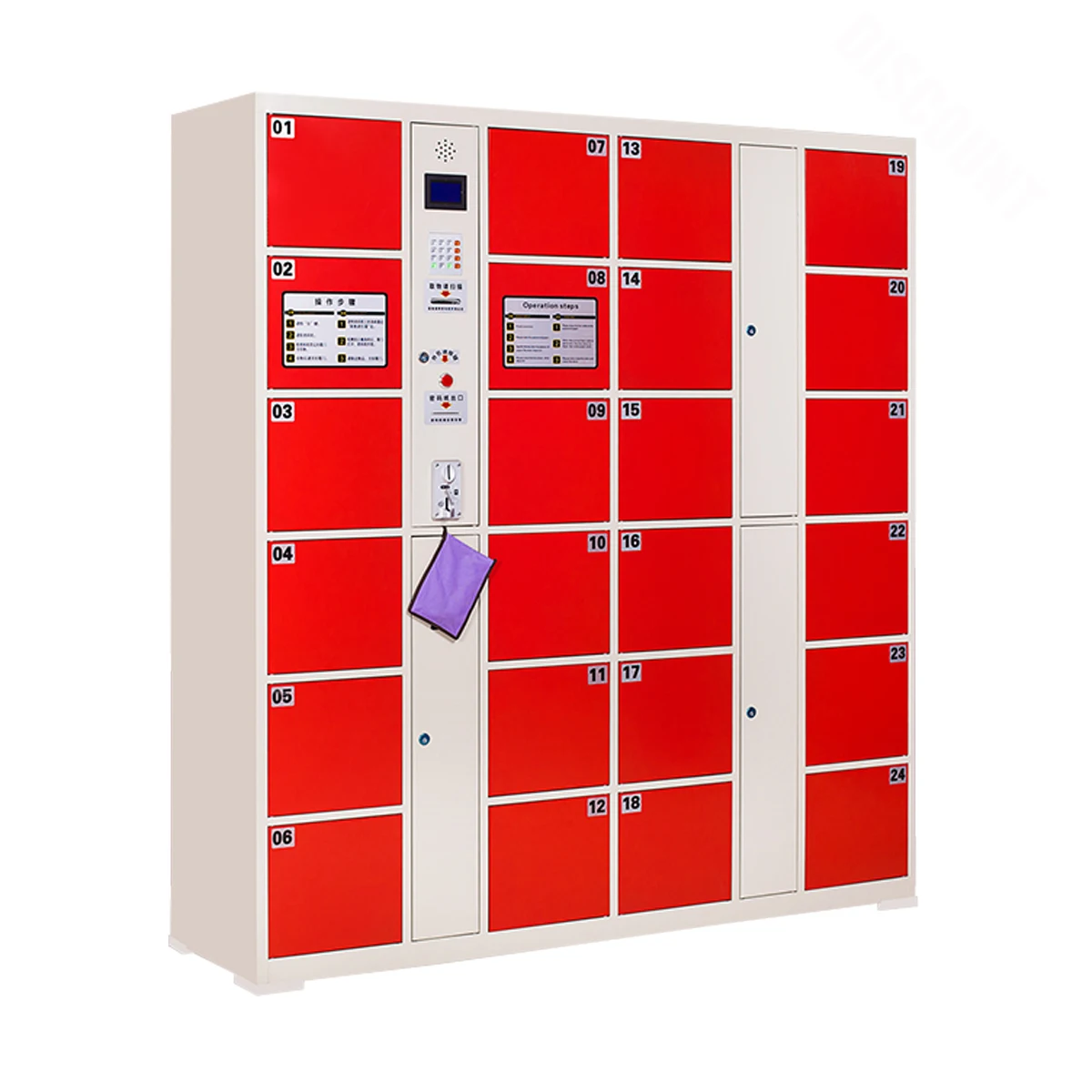 Metal Luggage Storage Locker Storage Locker With Electronic Lock System Parcel Smart Storage Express Cabinets