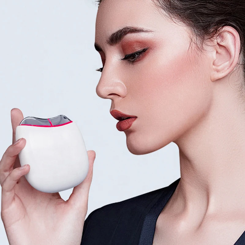2024 Tiktok Hot Selling Trending Women Product Red Light Skincare Facial Massager Electric EMS Gua Sha Neck Face Beauty Device