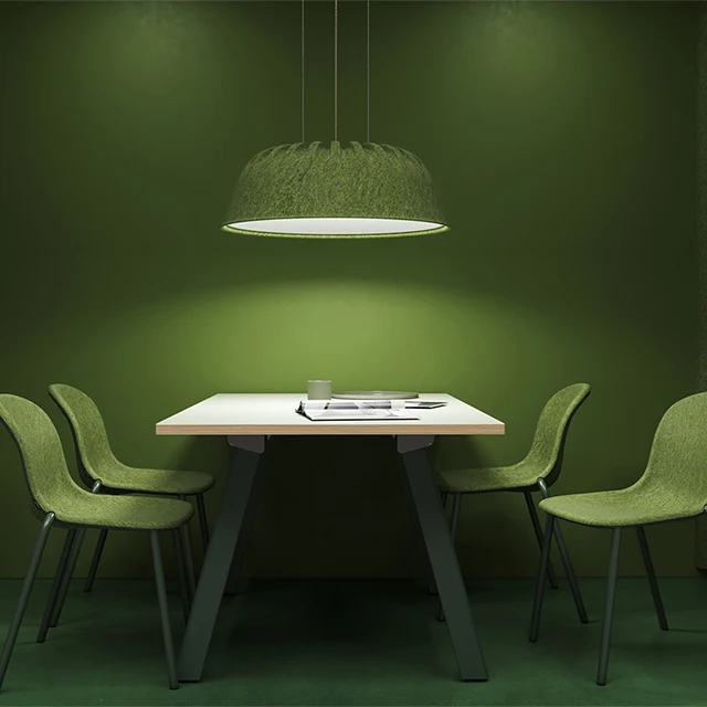 Large Pet Felt Acoustic Lamp Lampshade Home Decoration Rattan Pendant Light Luxury Decorative Table Lamp Manufacturer Shenghui