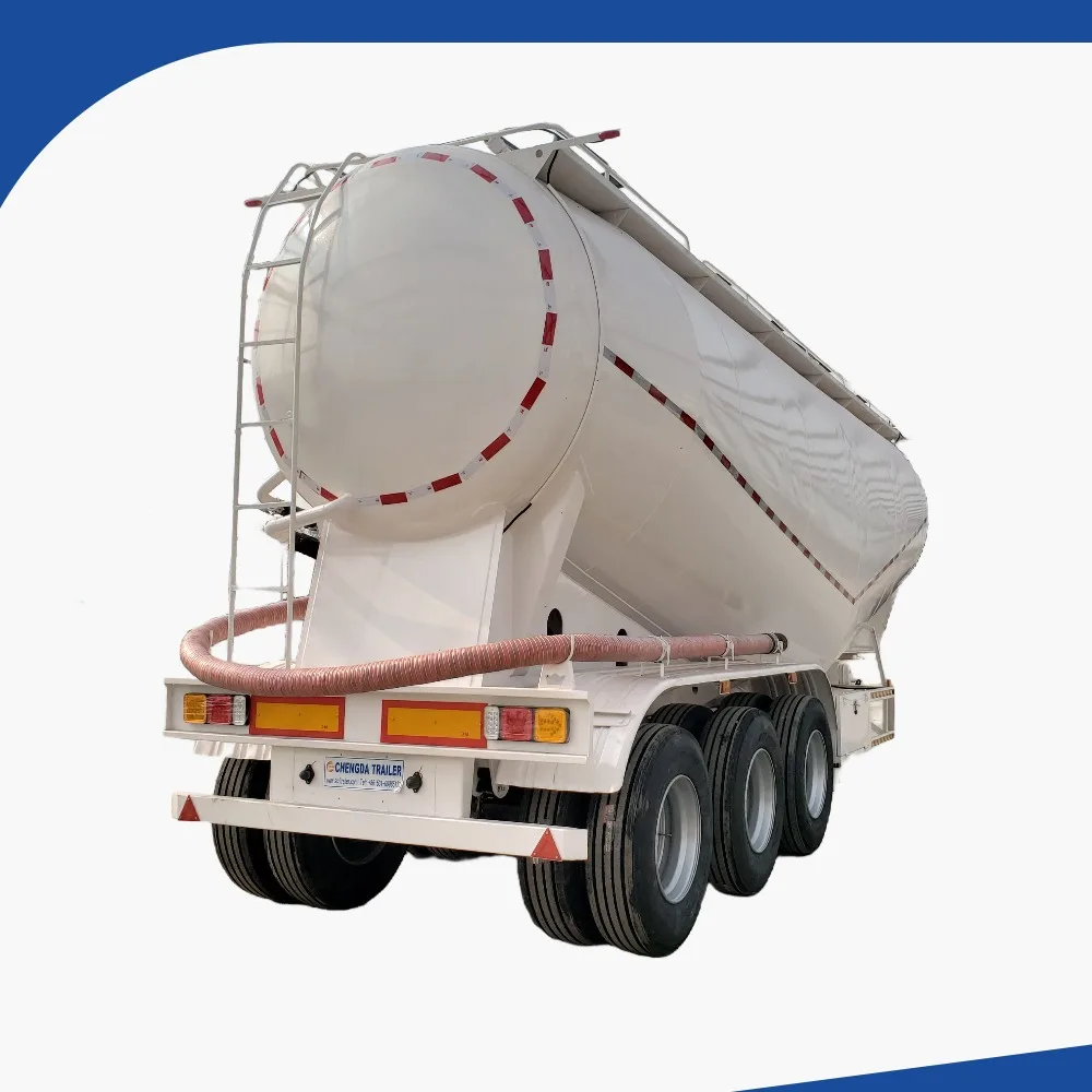 45 Cubic Meter Cement Tanker Cementing 2 Axle 50Ton Bulk Cement Tanker Bulker Silo Semi Trailer