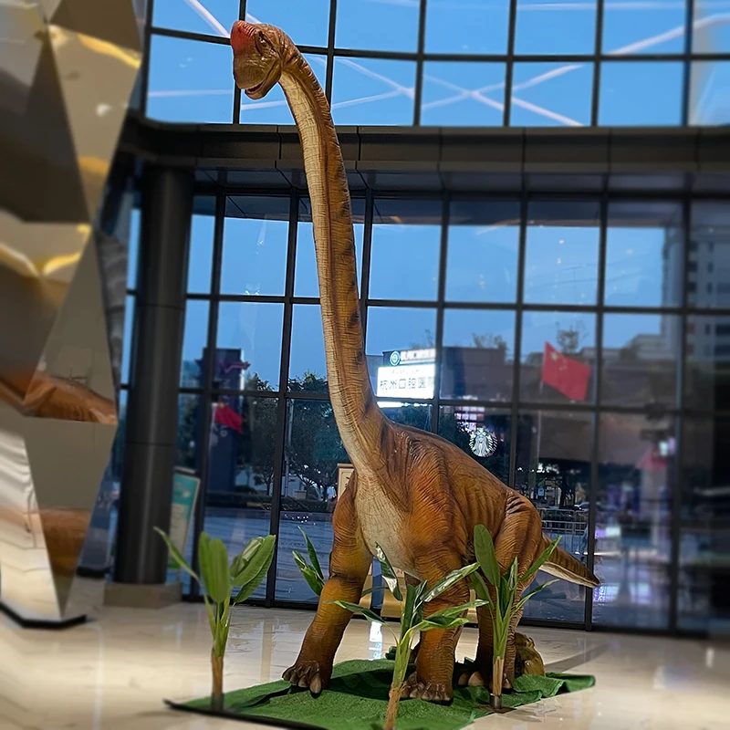 Zigong waterproof silicon animatronic Life Size Giant dinosaur model with sound for dinosaur park