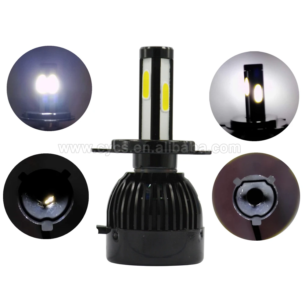 high power 360 bright CE 12v 24v 80W 8000Lumens COB all in one G20 LED headlight H4