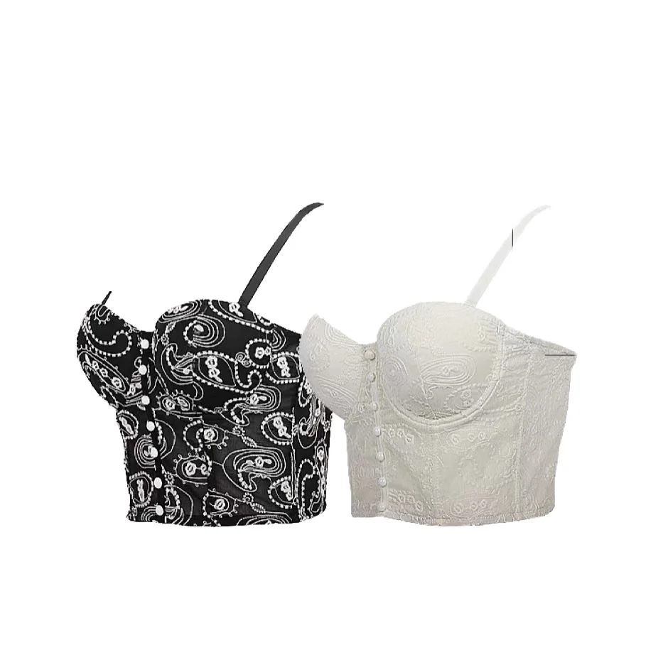 Customized Labels All Cotton Plus Size Sports Bra Convertible Lace Adjustable Eco-Friendly Push Seamless Big Corset Bra Tops