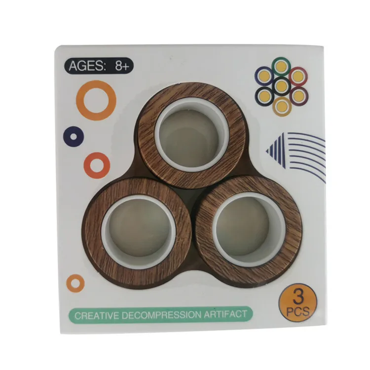Amazon hot sale other toys stress reliever finger magnetic ring toy fidget spinner