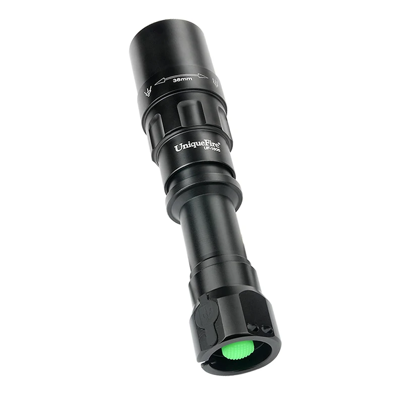 UniqueFire 1605-38 High Power Camp Waterproof Flash Light IR 940nm Night Vision Led USB Rechargeable Tactical Flashlight
