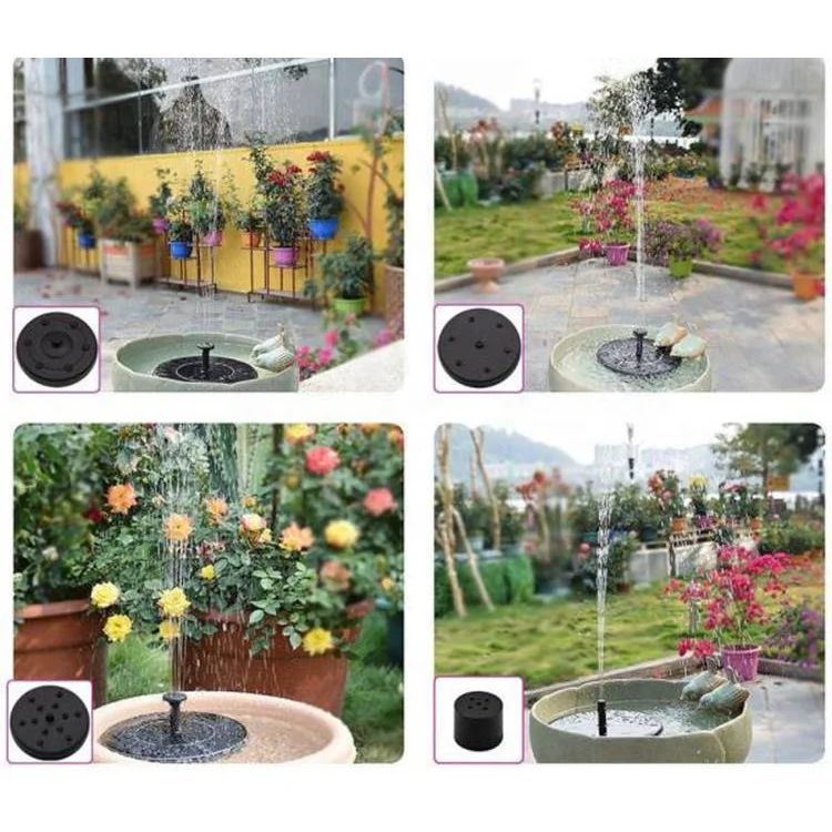 China New Design DC annular solar fountain mini Garden landscape water pump with cheap price