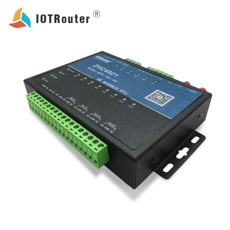 IOT Router ZHC4921 lorawan NB-IOT sensor DTU RTU modem mqtt 4g lte antenna ethernet gateway