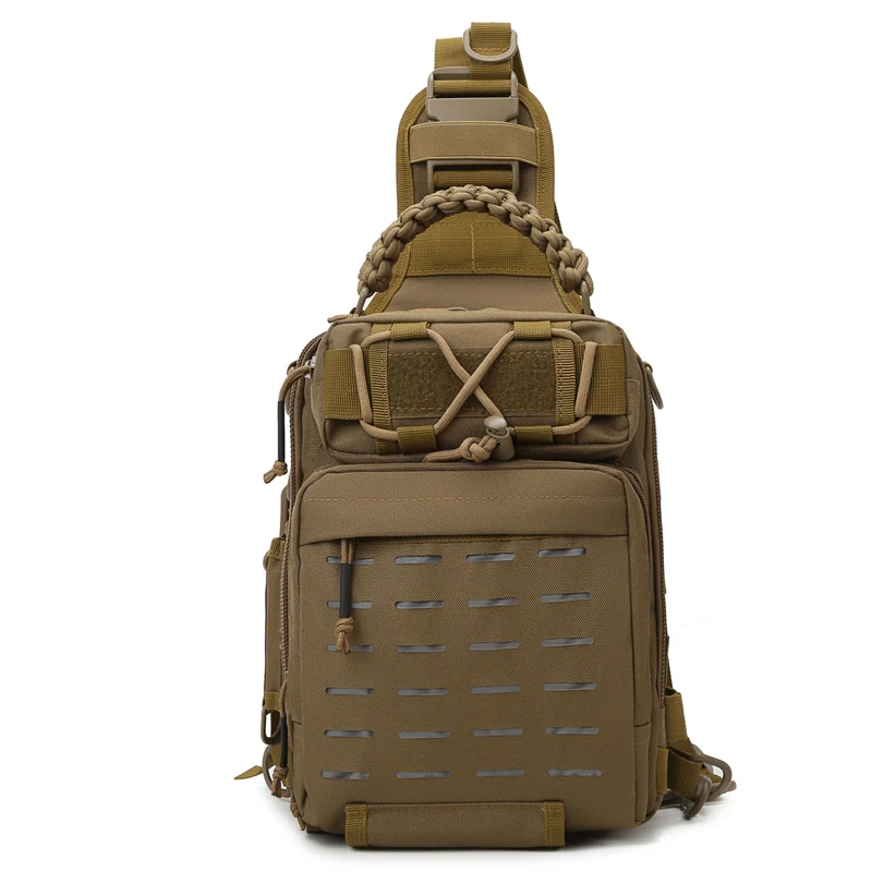 Outdoor Large Capacity Chest Pack for Men Traveling Fishing Backpack 20L Tackle Sling Bag