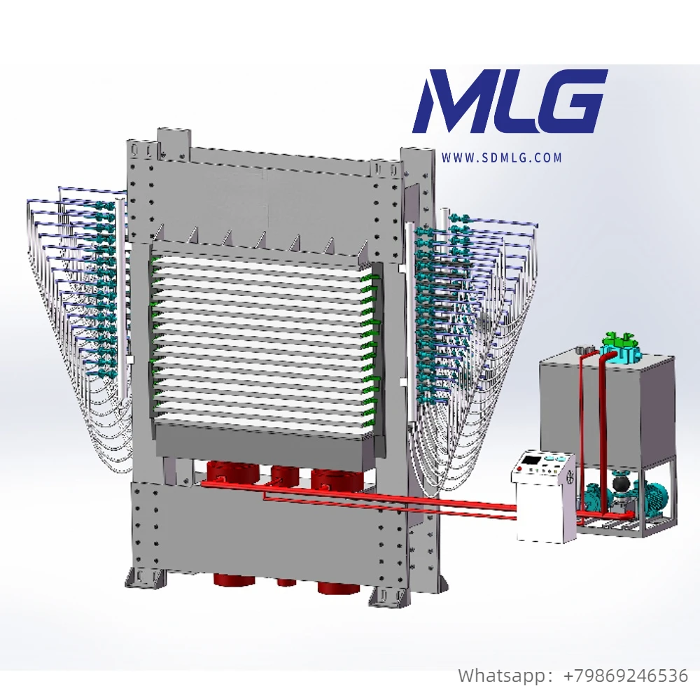 600T 4X8FT Plywood Hot Press Machine with Forklift