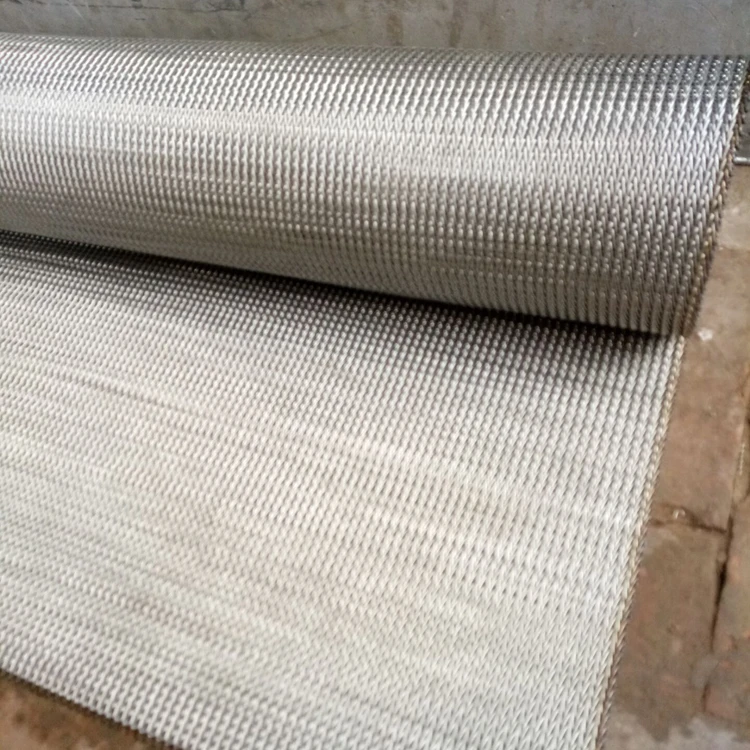 MSDS certification stainless steel mesh ladder belting metal conveyor belt
