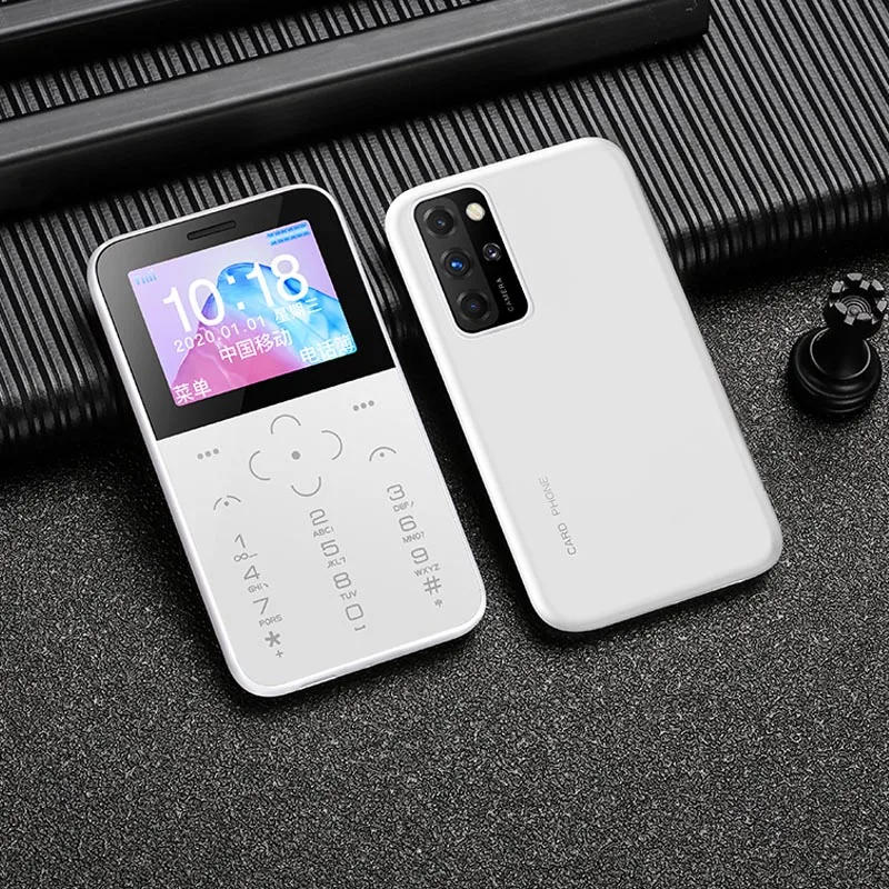 Original S10P 7S+ Mini Card Phone 2G GSM 400mAh 1.54' MTK6261M Cellphone Ultra-Thin Fashion Children Small Size Phones
