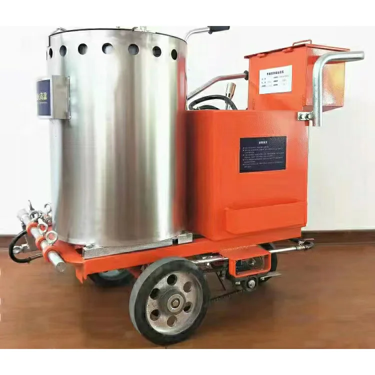 Manufacturer Thermoplastic Paint Hand-Push Road Line Marking Machine for Pavement Zebra Line Painting