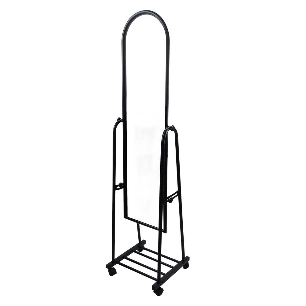 
New Modern Bath Home Floor Standing Dressing Mirror with wheel 