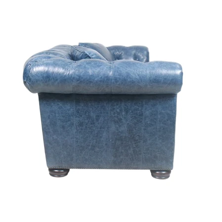 300000 SKU ODM Public Company Shayne Luxury High-end Customize Furniture Dubai Blue Top Layer Leather Sofa
