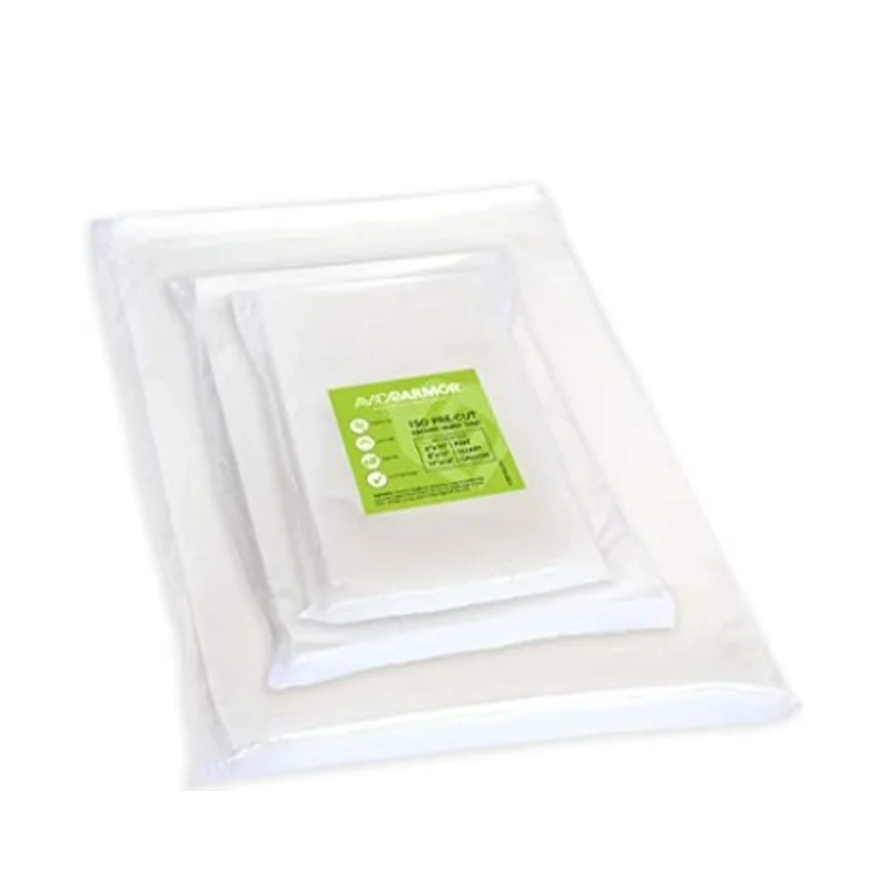 Custom Logo Laminated Transparent Plastic Pre-cut Vacuum Seal Bags For Food Packaging