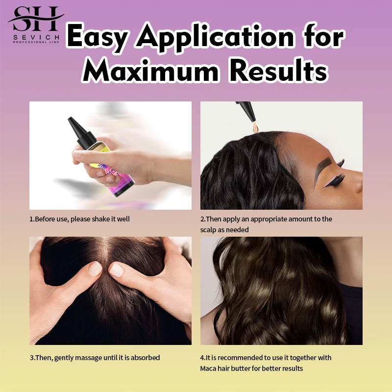 Private Label Organic Maca Powder Castor Oil Hair Growth Serum Oil Hair Care Set For Hair Loss Treatment