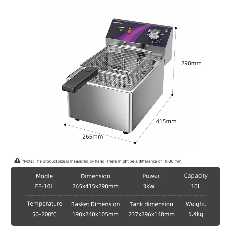 Topkitch Brand OEM ODM Factory Made Nice Cooking Experience Industrial Kitchen Equipment Onion Fryer