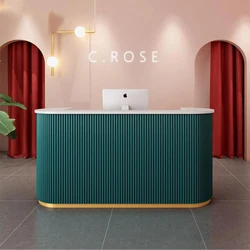 Customized ddp high quality modern office salon counert reception desk google counter table