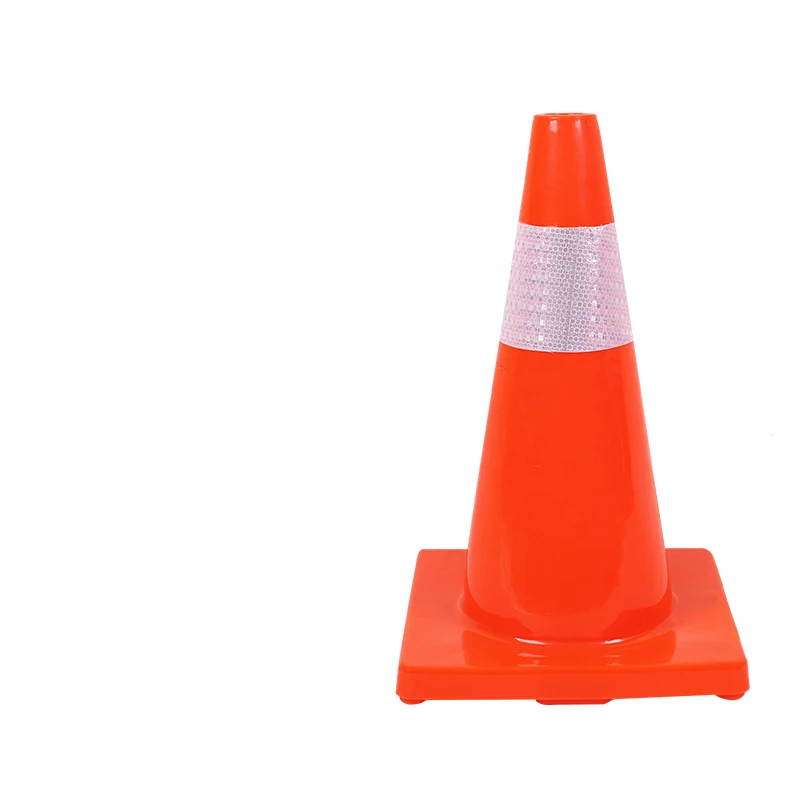 High Intensity Lightweight Traffic Warning PVC Cone for Road Work Safety